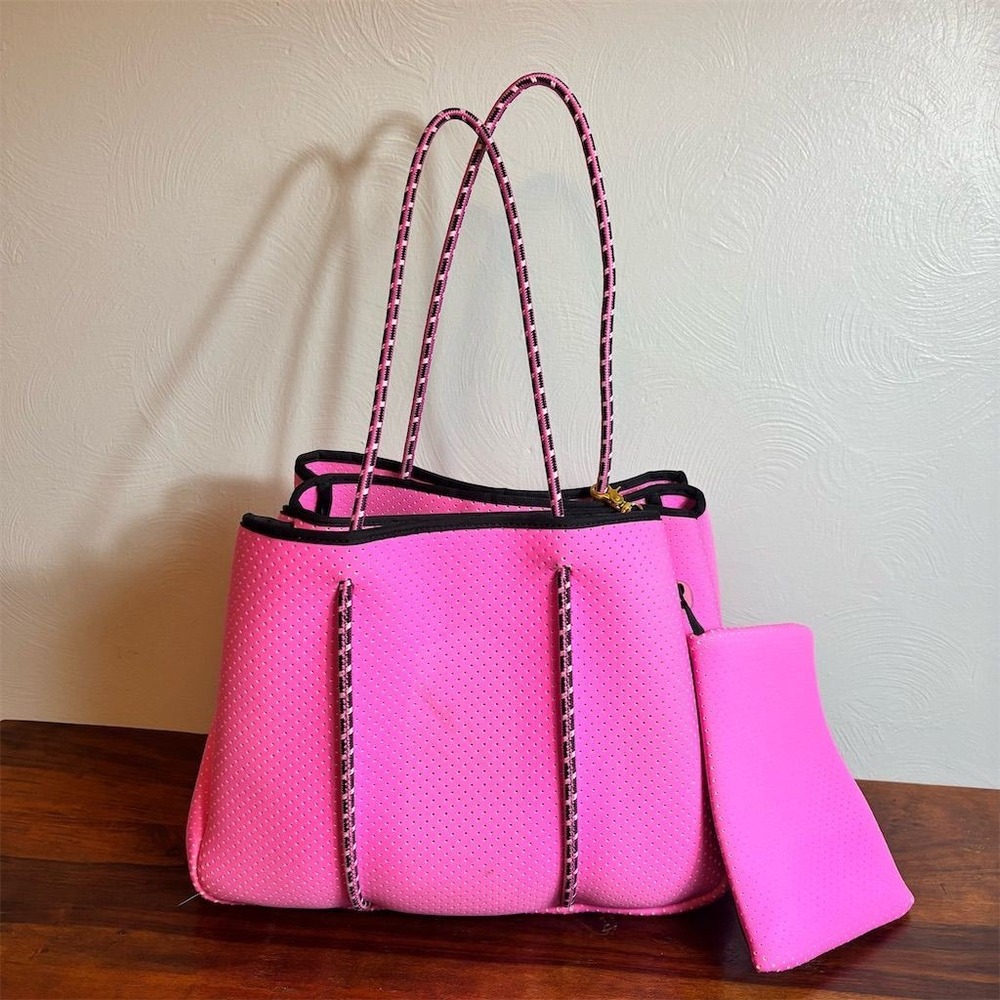 Annabel Ingall Women's Neon Pink Sporty Spice Tote Bag